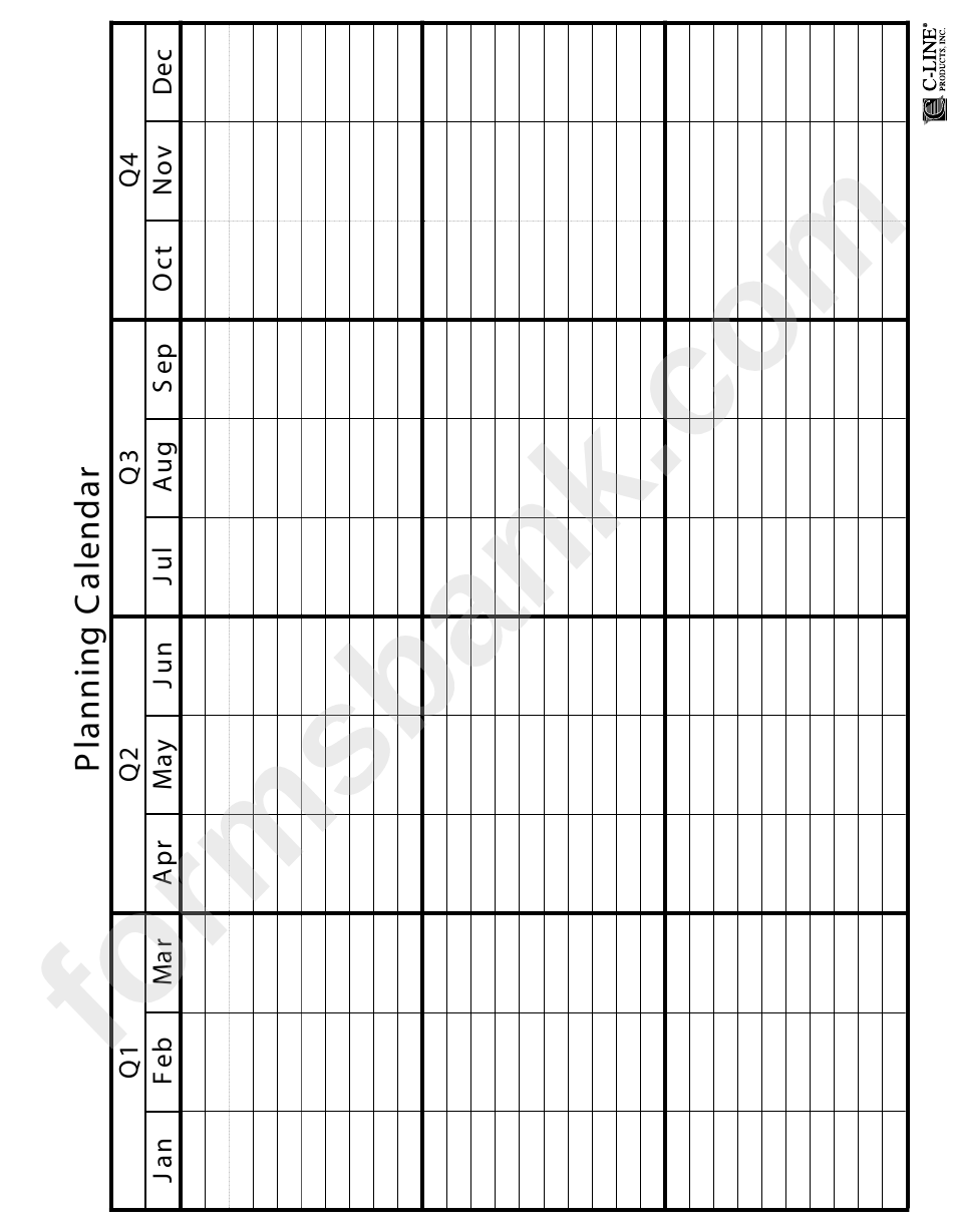 Year Planner Spreadsheet Template printable pdf download