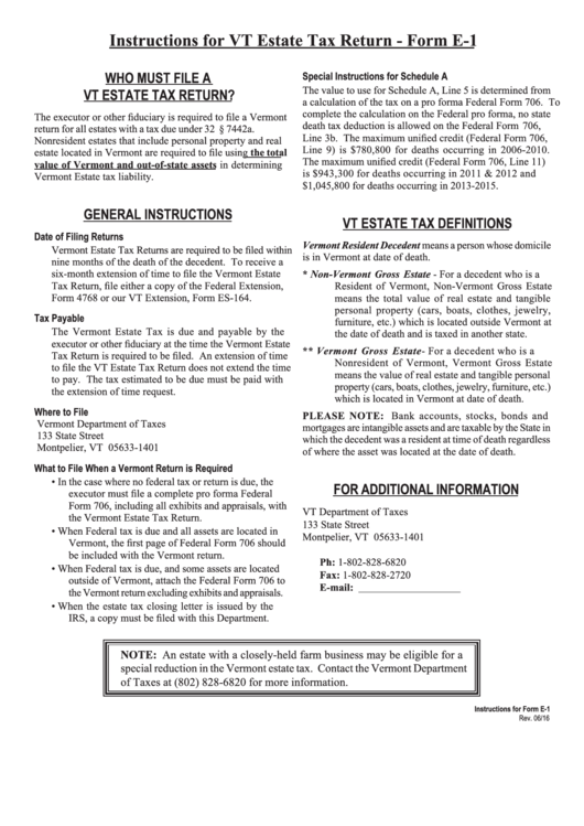 Fillable Form E1 Estate Tax Return Resident And Nonresident