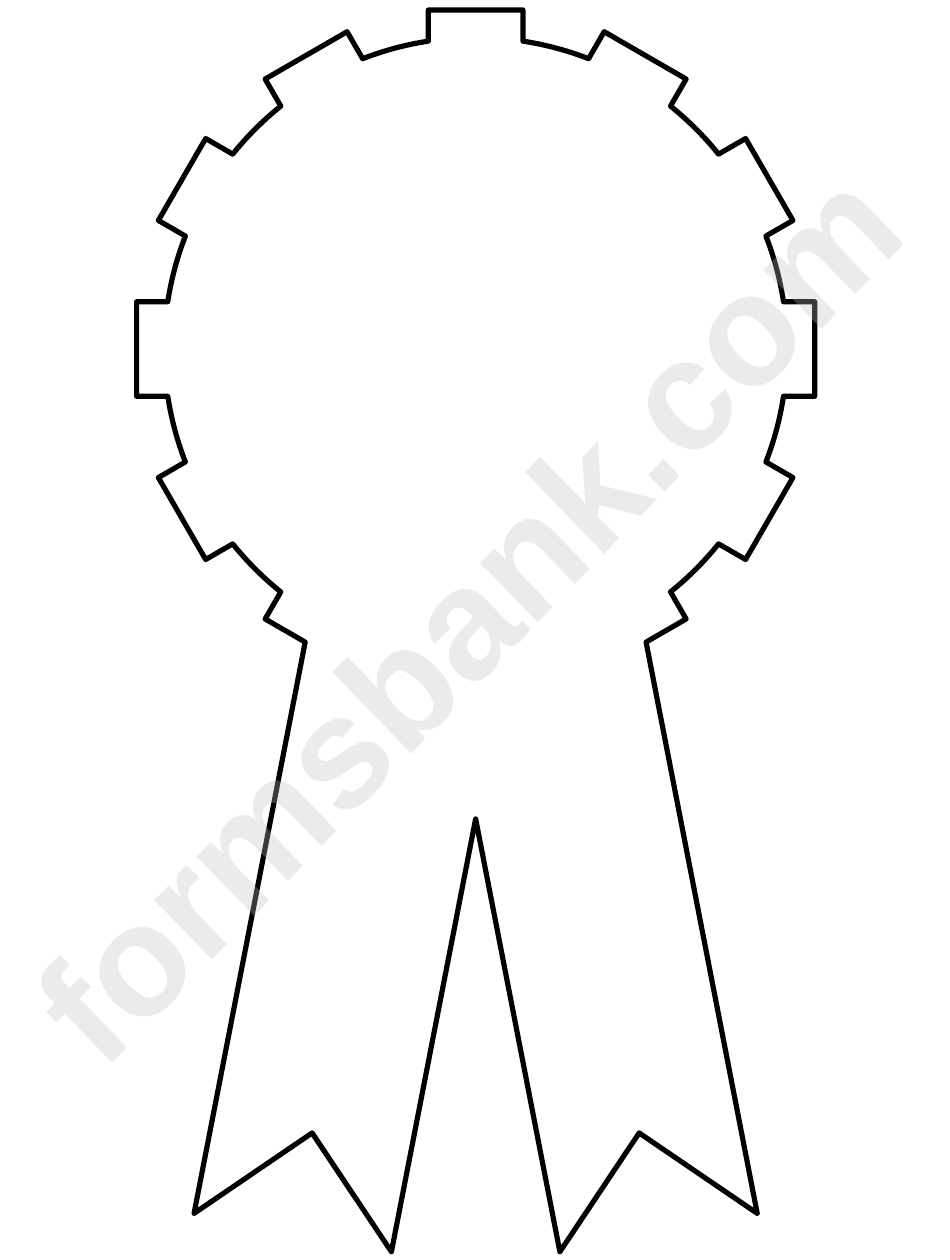 Award Ribbon Template printable pdf download