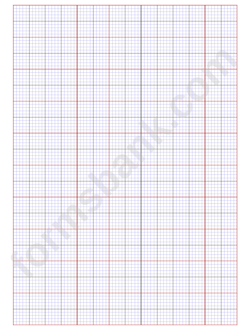 MultiColor Graph Paper Template printable pdf download