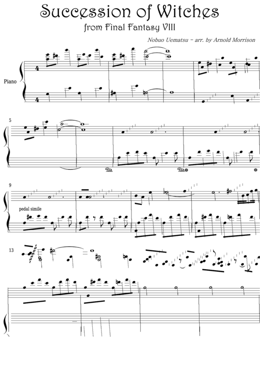 Nobuo Uematsu Succession Of Witches From Final Fantasy Viii Video