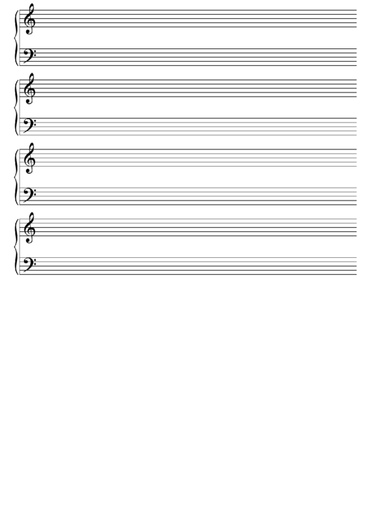Blank Staff Paper printable pdf download