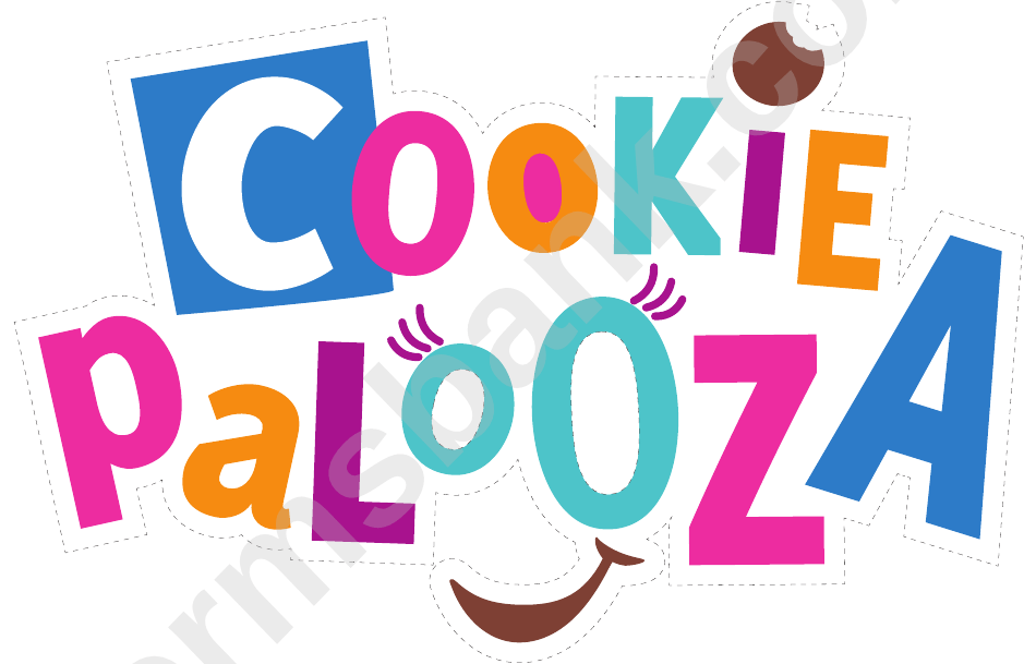 Cookie Palooza Sticker Template printable pdf download