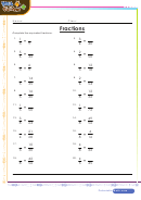 Equivalent Fractions Worksheet printable pdf download