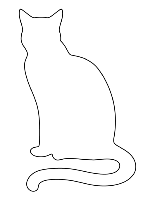 Kitty Template printable pdf download