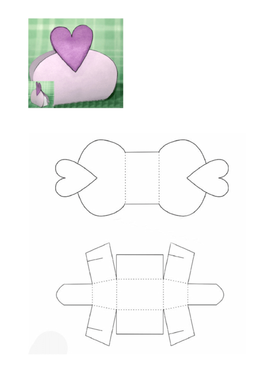 Valentine'S Day Gift Box Template printable pdf download