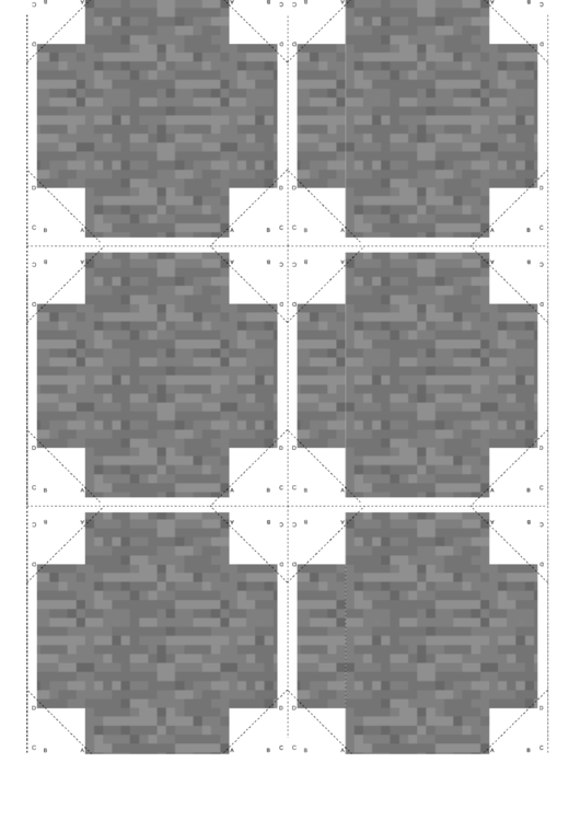 Stone Minecraft Block Template printable pdf download