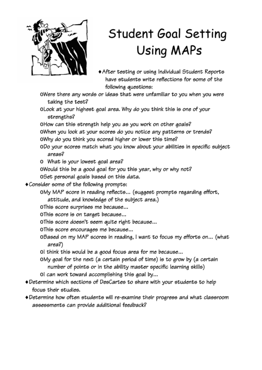 Student Goal Setting Using Maps printable pdf download