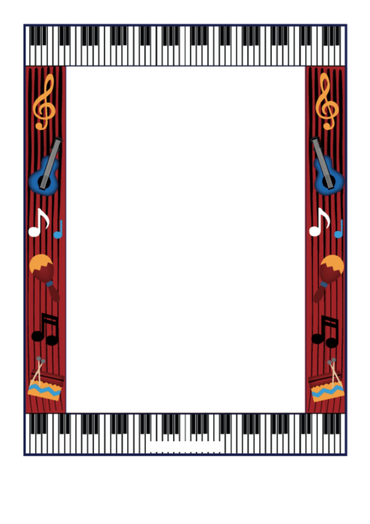 Music Border Paper printable pdf download