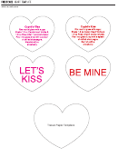 Valentine Heart Template printable pdf download