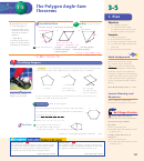 The Polygon Angle-Sum Theorems Worksheet With Answers printable pdf