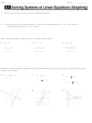 Solving Systems Of Linear Equations (Graphing) Worksheet - Khan Academy