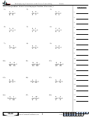 Multiplying Fractions With Cross Cancelling Worksheet printable pdf