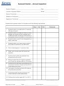Printable Eyewash Station Inspection Checklist - images.go-banana.com