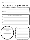 My Non-Fiction Book Report Template printable pdf download