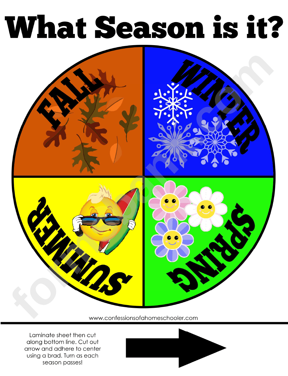 Seasons Classroom Poster Template printable pdf download