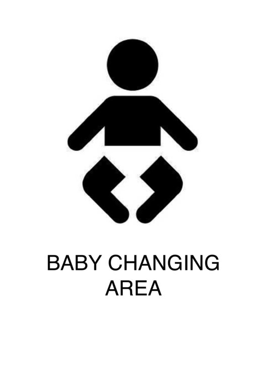 Baby Changing Area Sign Template printable pdf download