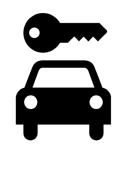 Car Rental Sign printable pdf download
