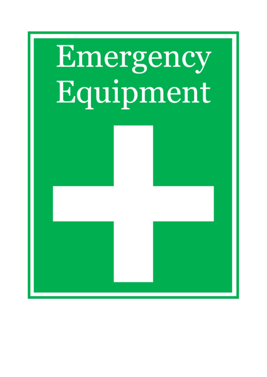 Emergency Equipment printable pdf download