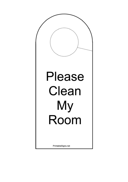 Please Clean My Room printable pdf download