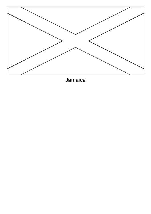 Jamaica Flag Template printable pdf download