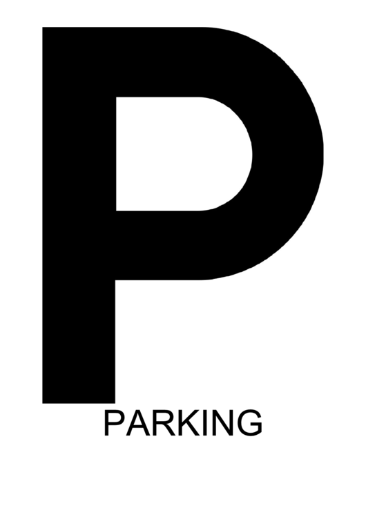 Parking With Caption Sign printable pdf download