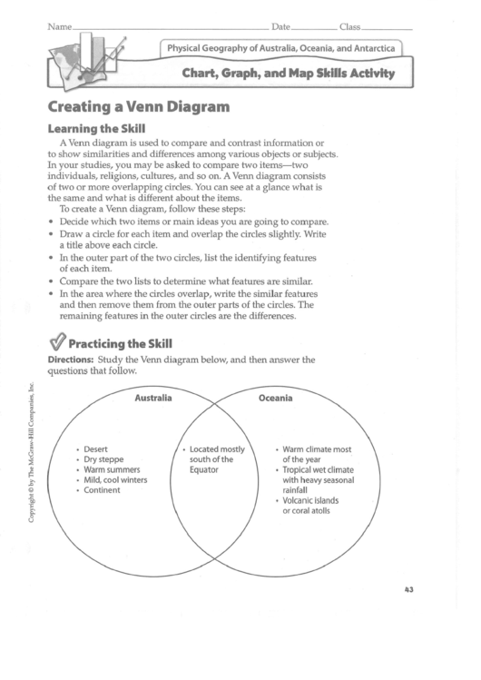 Creating A Venn Diagram printable pdf download