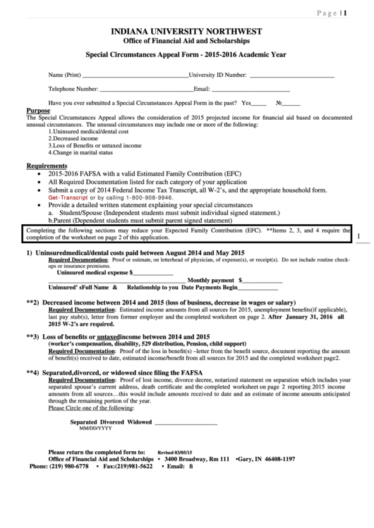 Indiana University Northwest Grant Form printable pdf download