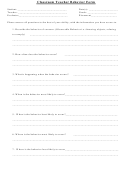 Functional Assessment Observation Form printable pdf download