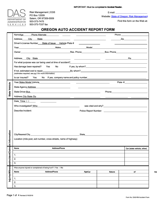 Top 19 Auto Accident Report Form Templates free to download in PDF format