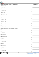 Converting Scientific Notation Worksheets With Answer Keys printable