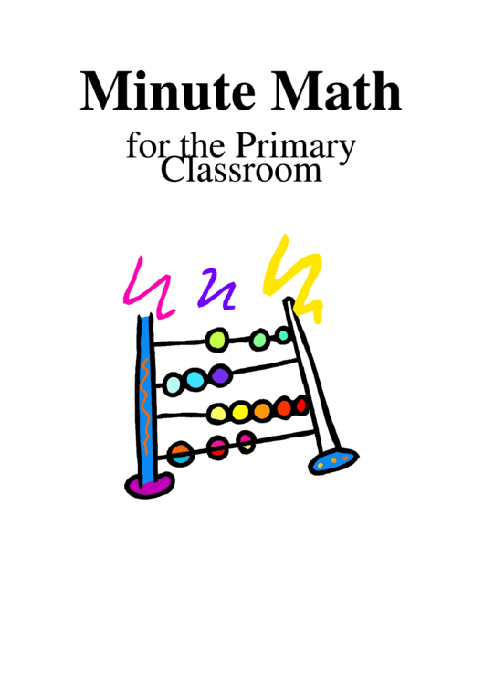 Minute Math Worksheet printable pdf download