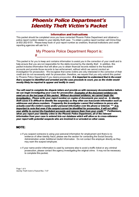File Phoenix Police Report Online