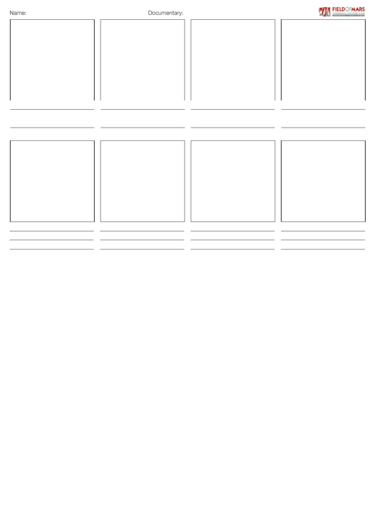 Documentary Storyboard printable pdf download