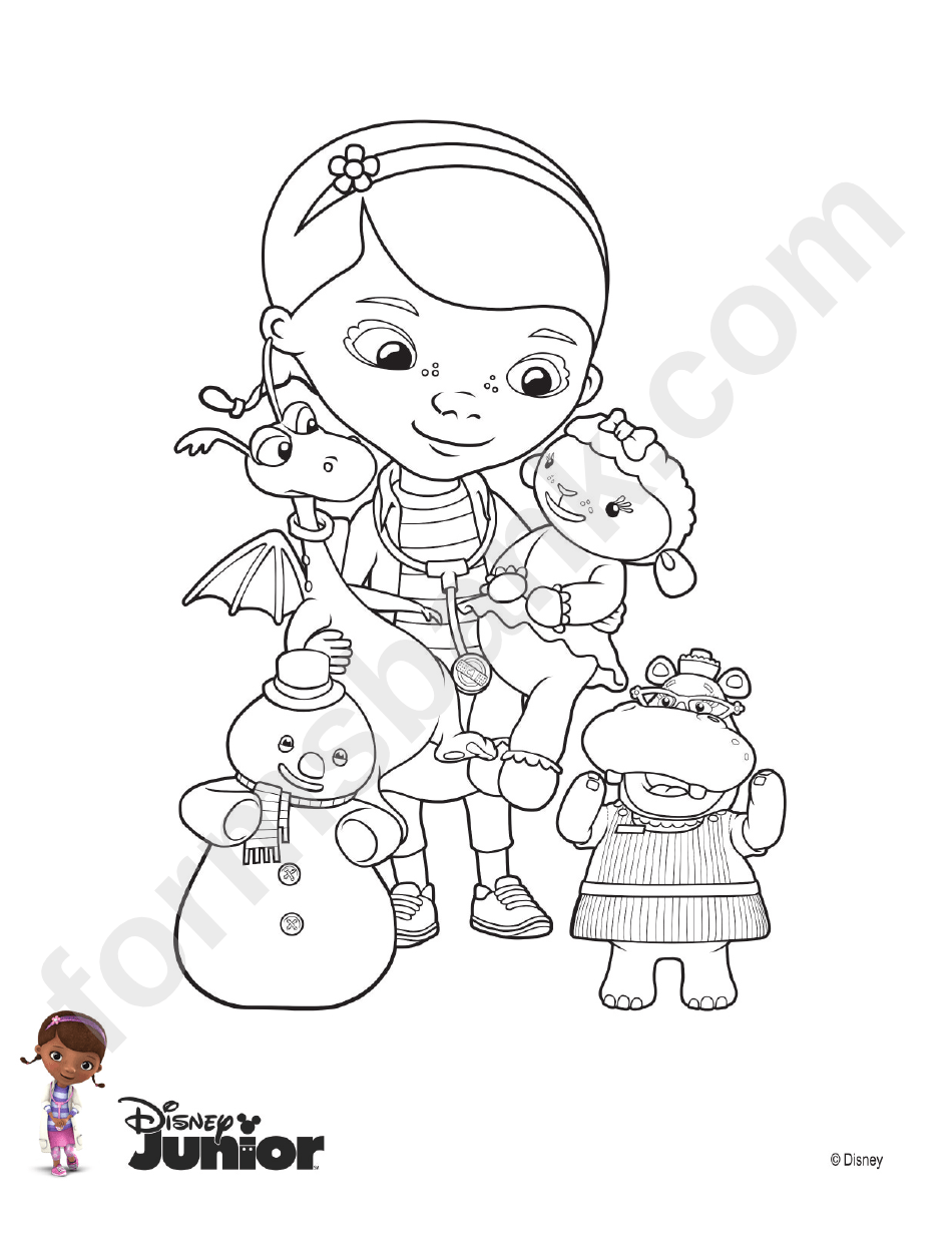 Disney Junior Coloring Sheet printable pdf download