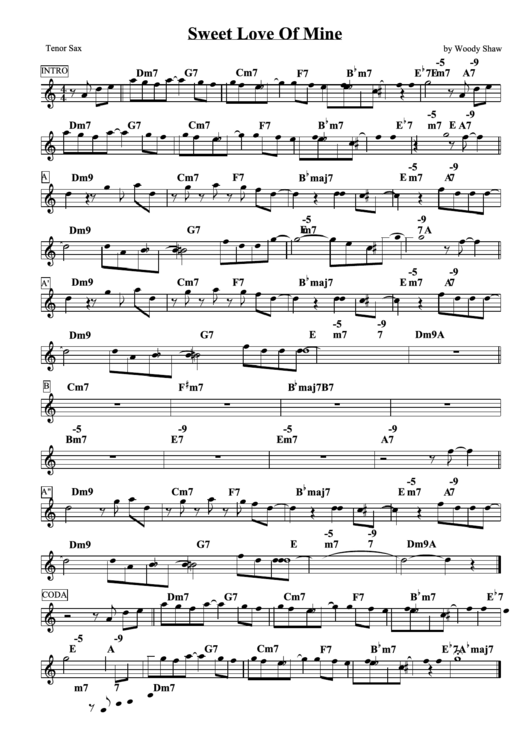 Sweet Love Of Mine printable pdf download