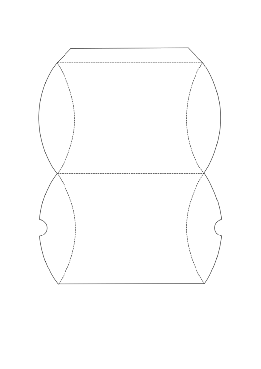 Pillow Box Template printable pdf download
