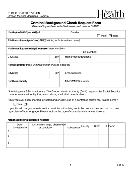 Top 32 Criminal Background Check Form Templates free to