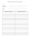 Employee Training Sign-Off Sheet Template printable pdf download