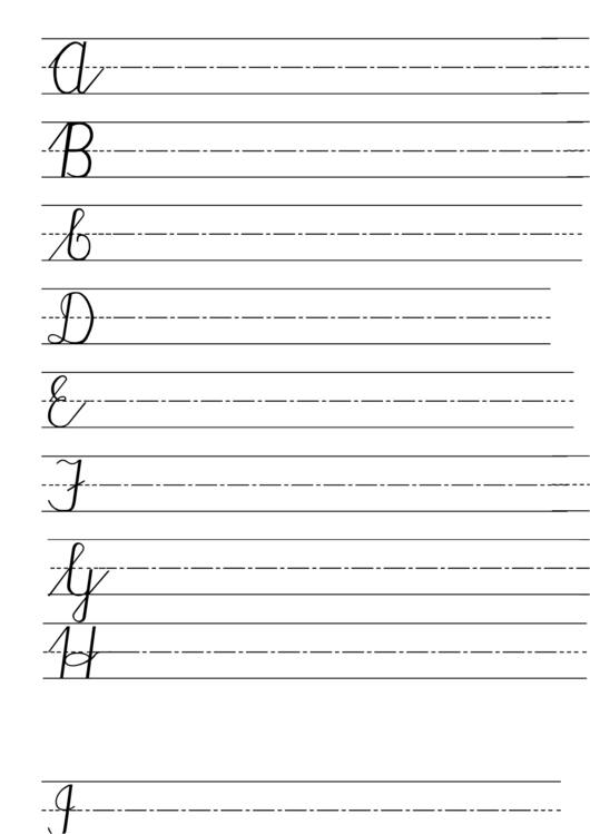 Cursive Uppercase Practice Sheets printable pdf download