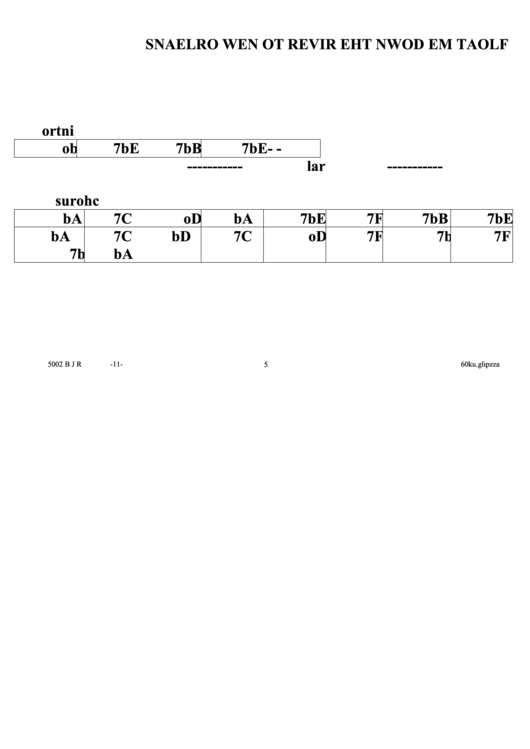 Float Me Down The River To New Orleans Jazz Chord Chart printable pdf
