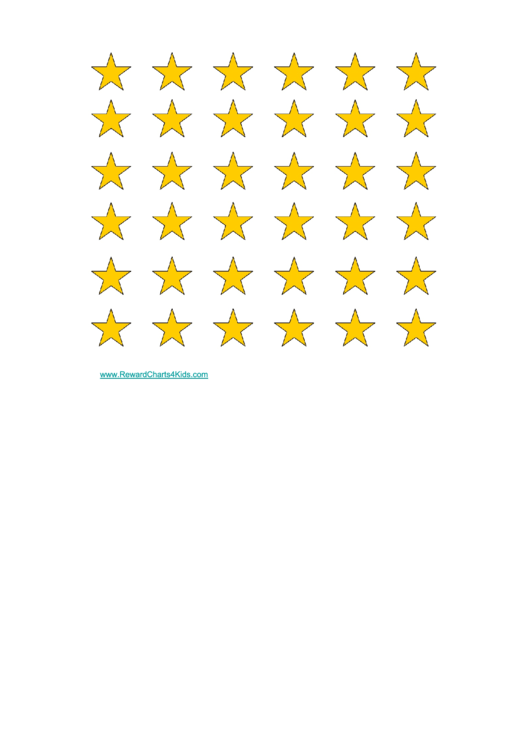 Fillable Gold Stars Reward Chart printable pdf download