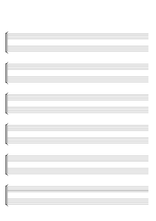 Blank Staff Paper printable pdf download