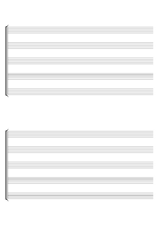 Blank Staff Paper printable pdf download