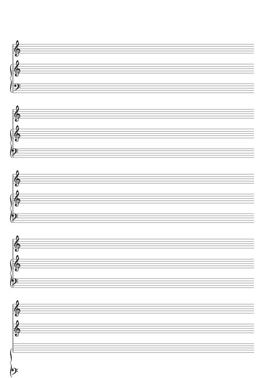 Blank Staff Paper printable pdf download