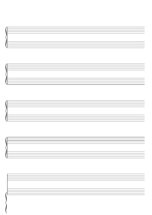 Blank Staff Paper printable pdf download