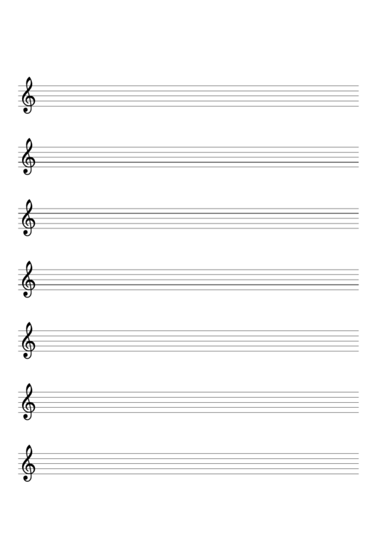 Blank Staff Paper printable pdf download