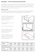 Tsukihoshi Shoe Size Chart printable pdf download