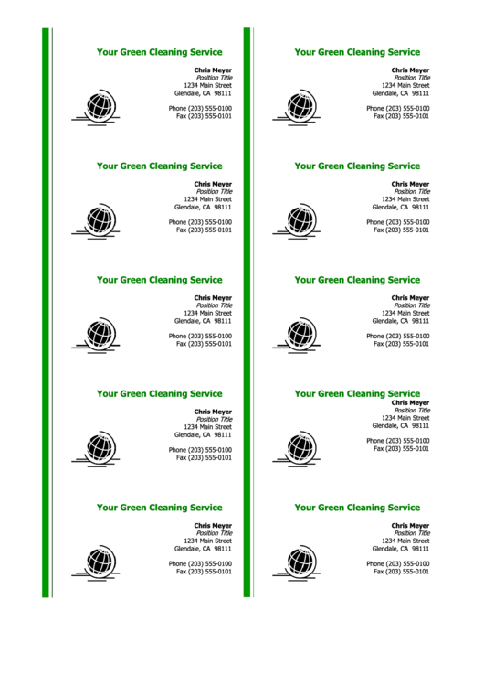 Top Standard Business Card Templates free to download in PDF format