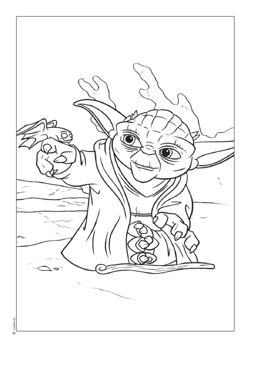 Yoda Star Wars Coloring Sheets printable pdf download